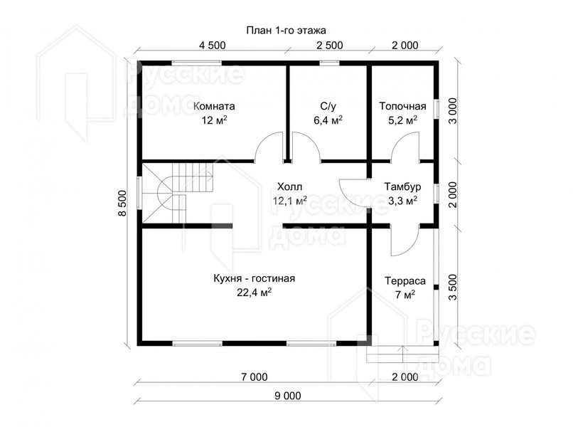 Проект каркасного дома «ДК099»