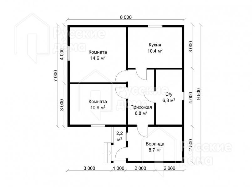 Проект каркасного дома «ДК120»