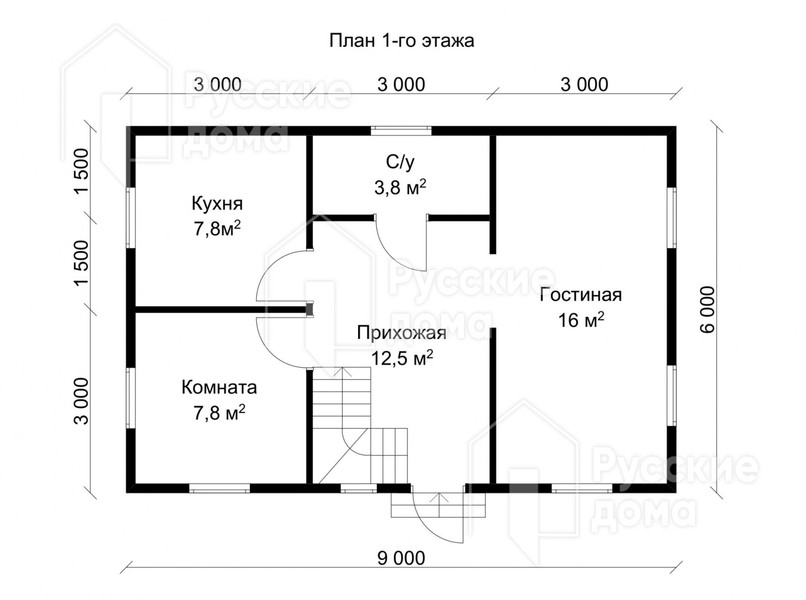 Проект каркасного дома «ДК158»