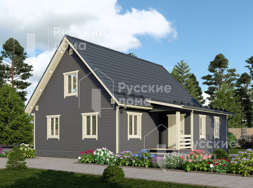 Проект каркасного дома «ДК168»