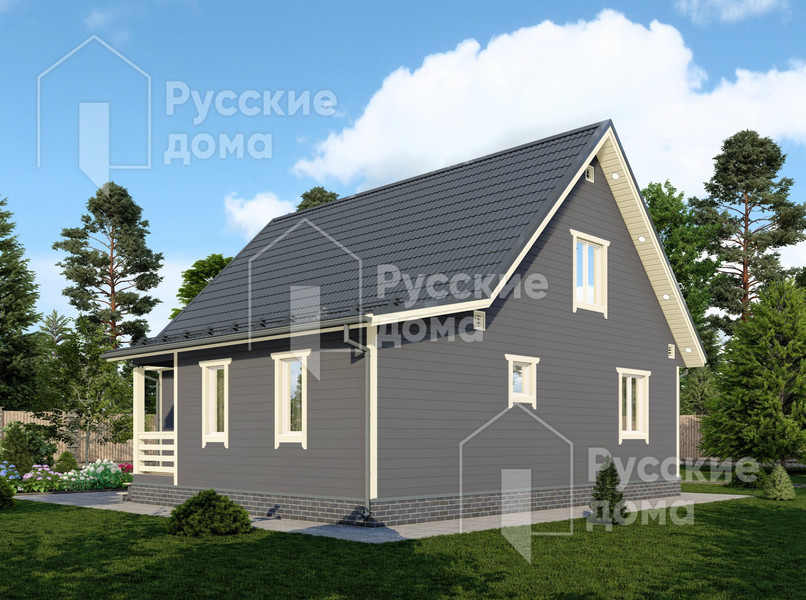 Проект каркасного дома «ДК168»