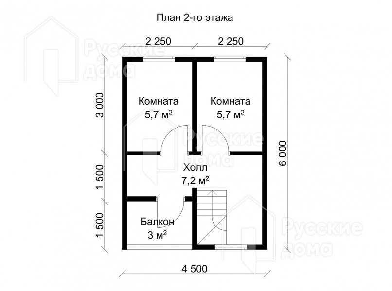 Проект каркасного дома «Икша»