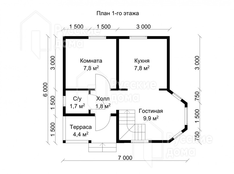 Проект каркасного дома «Икша»